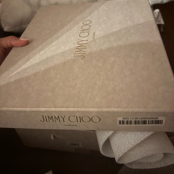 Jimmy Choo Silver Glitter Heels bridal - Picture 9 of 10